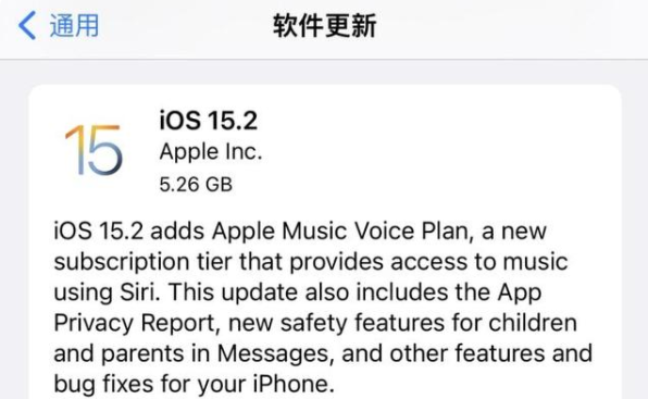 iOS 15.2